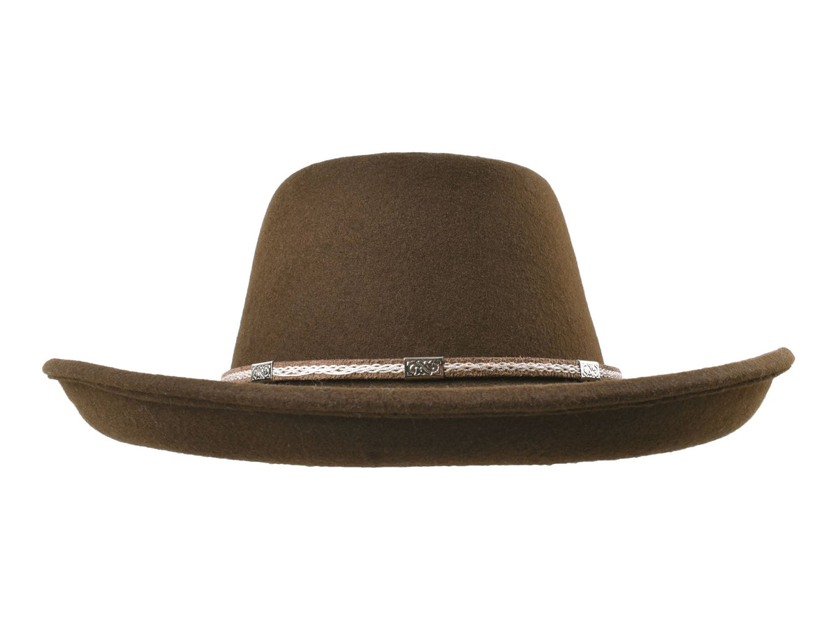 Outdoor Merino wool felt hat Rust