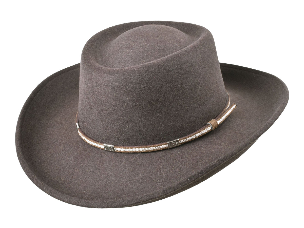 Outdoor Merino wool felt hat Rust