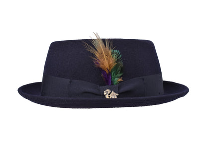 Wool Felt Hat Pork Pie Stingy