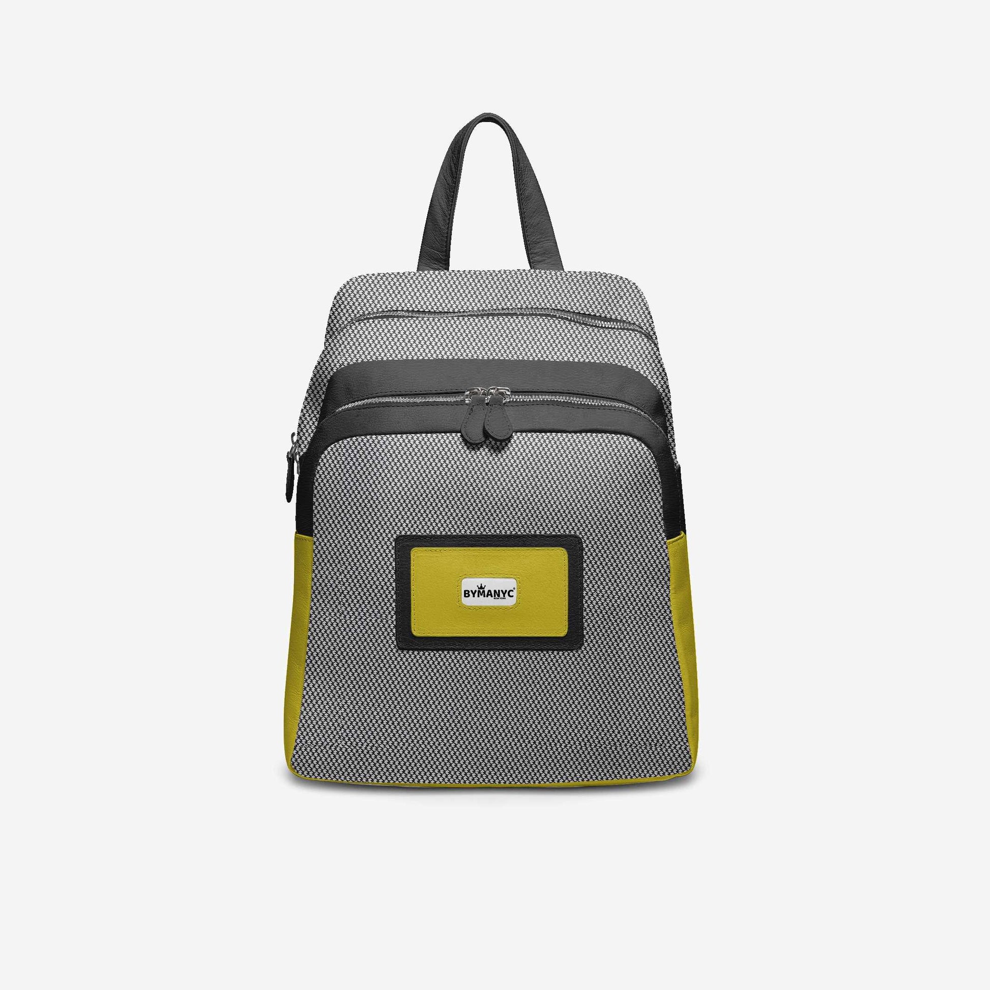 Black & Yellow Vegan Backpack BYMANYC ® New York – Italy Made - My Men's Shop