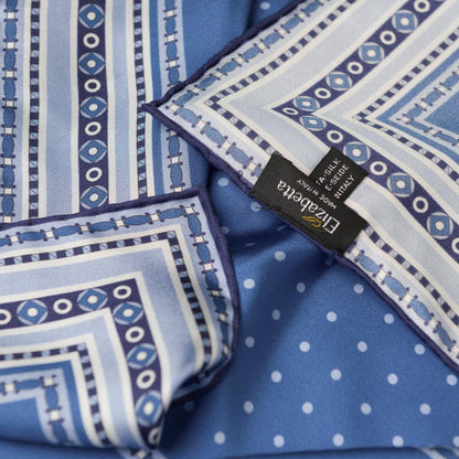 Verona - Silk Neckerchief - Blue