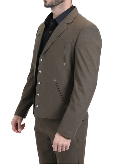 Men's Brown Western Suit Set