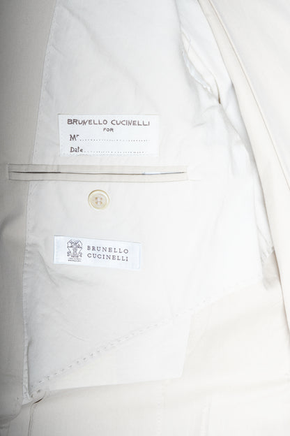 Brunello Cucinelli Solid Cotton Suit