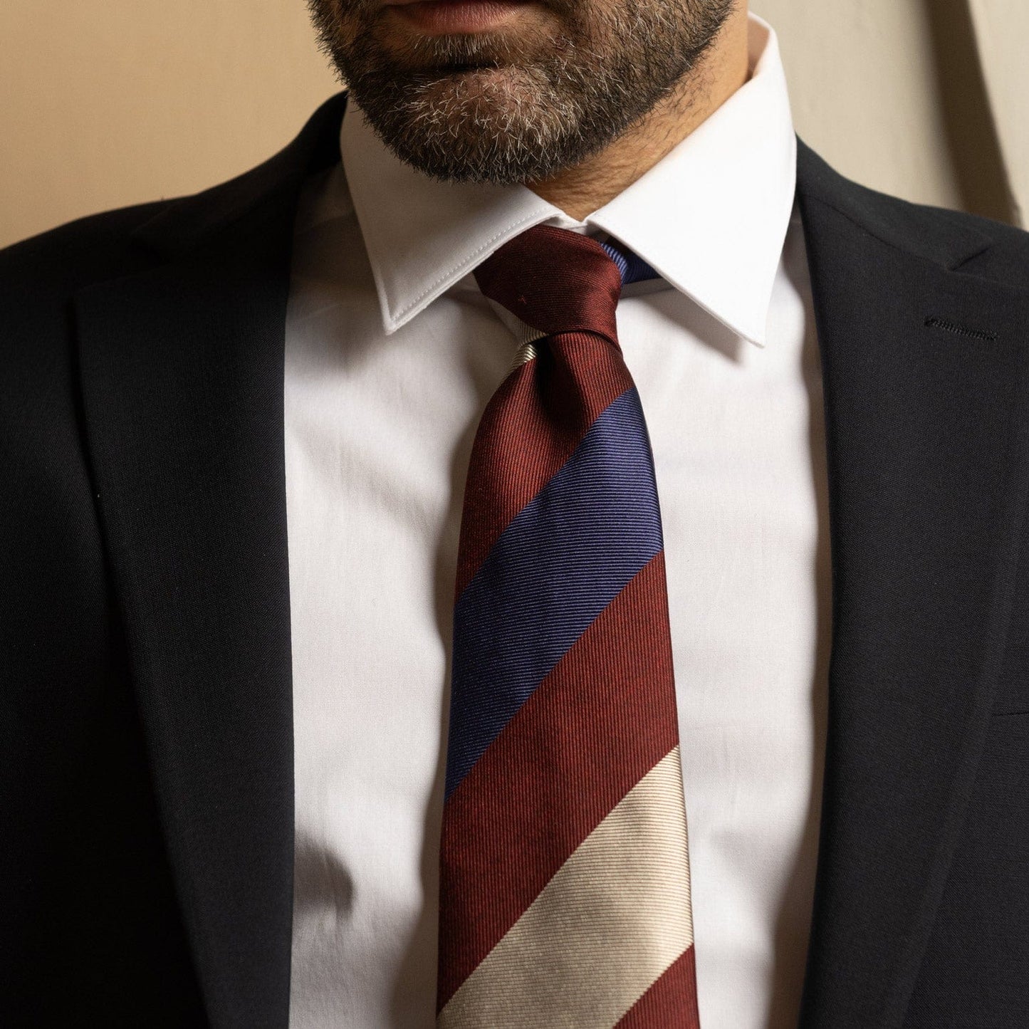 Conero - Silk Jacquard Tie - Burgundy
