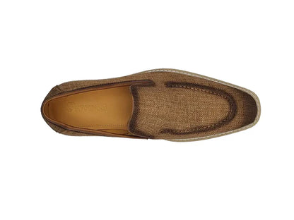 Burnished Linen Loafer - My Men's Shop