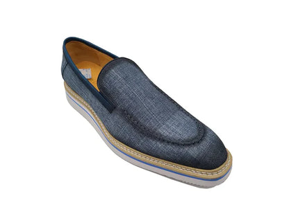 Burnished Linen Loafer - My Men's Shop