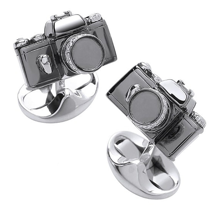 Sterling Silver Camera Cufflinks - My Men's Shop