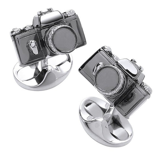 Sterling Silver Camera Cufflinks - My Men's Shop