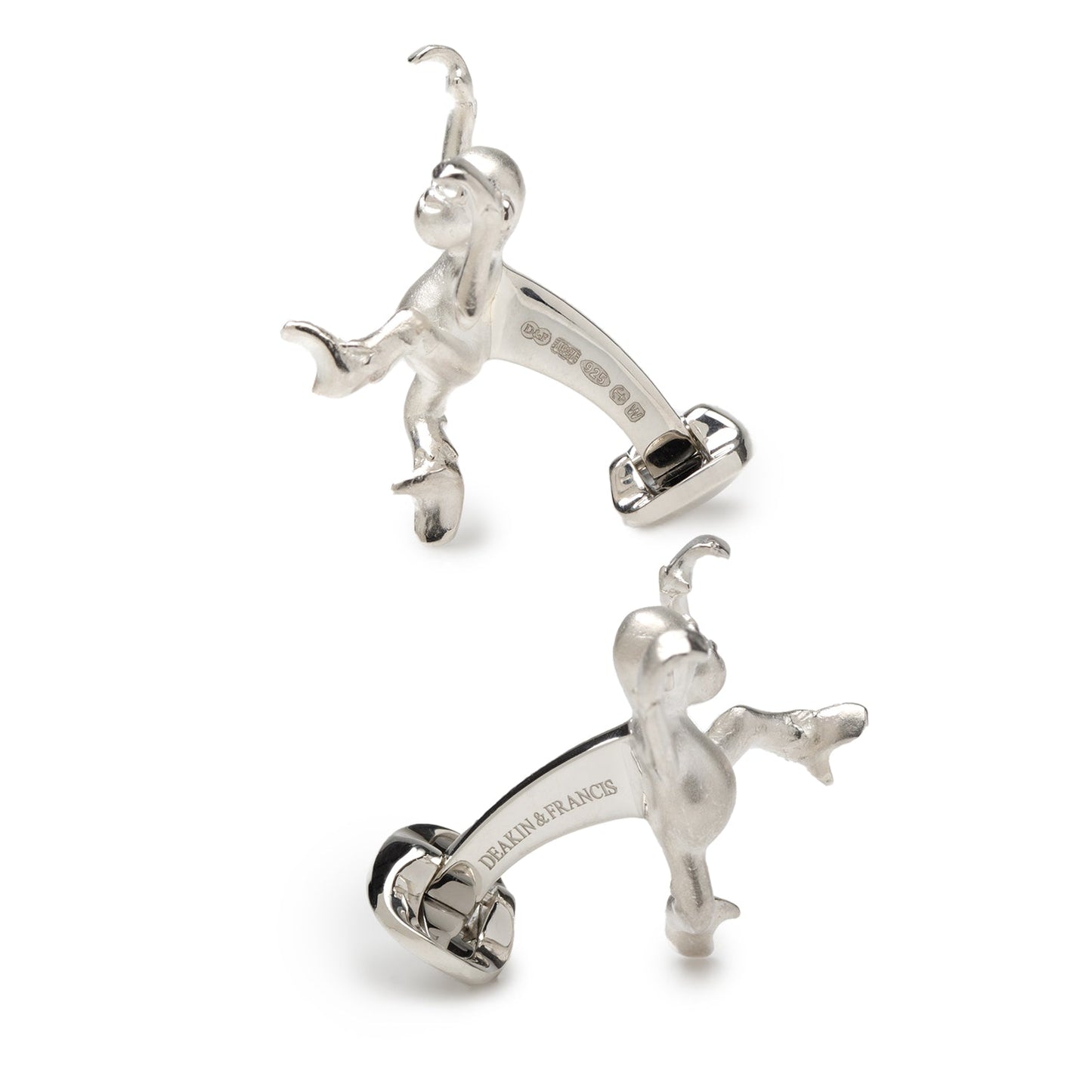 Sterling Silver Dancing Monkey Cufflinks - My Men's Shop
