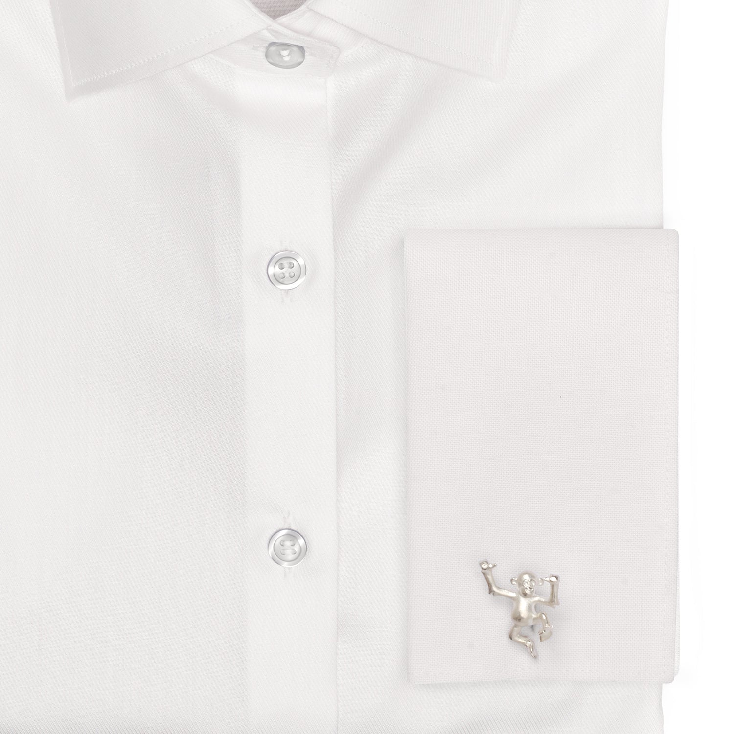 Sterling Silver Dancing Monkey Cufflinks - My Men's Shop