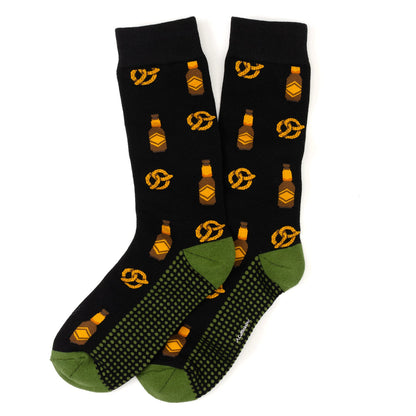 Beer Day Snacks Black Men's Socks - My Men's Shop