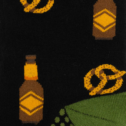 Beer Day Snacks Black Men's Socks - My Men's Shop