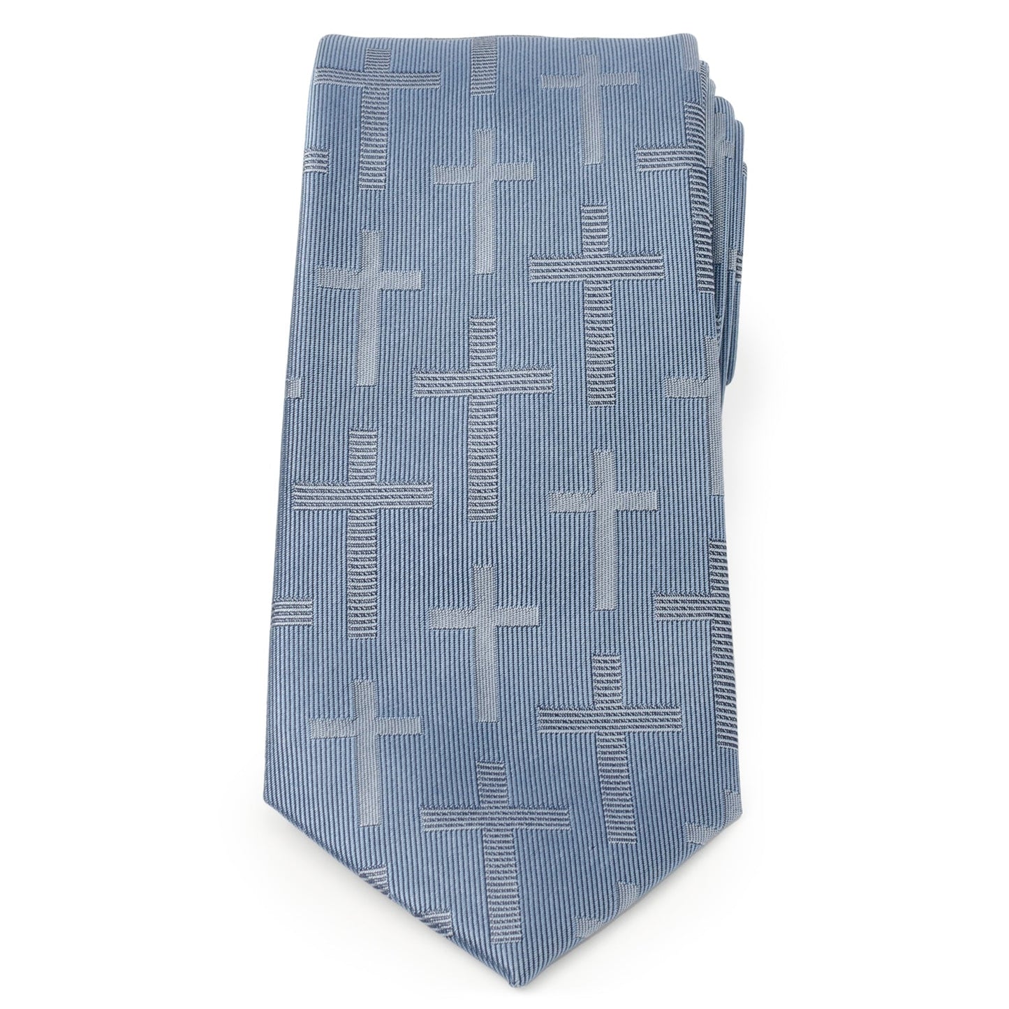 Corbata Texturizada Cruzada Azul para Hombre