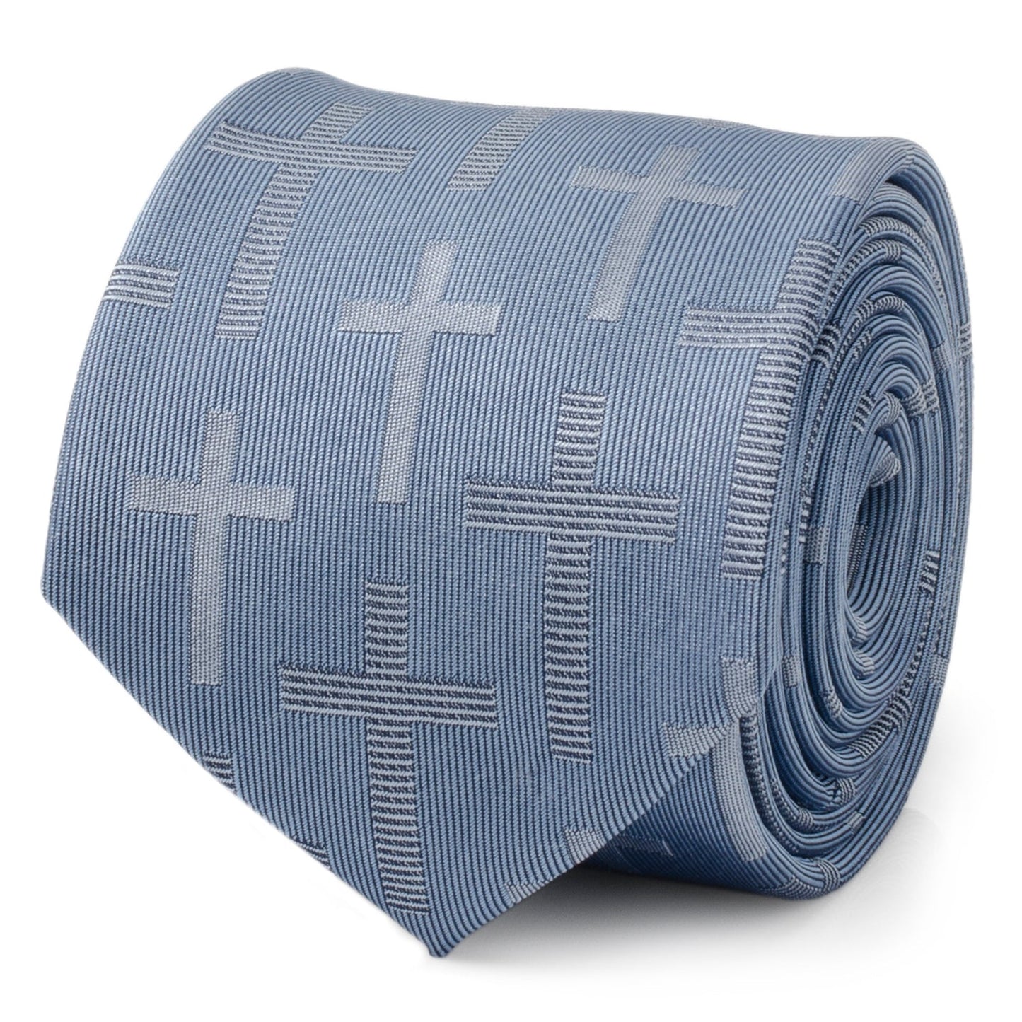 Corbata Texturizada Cruzada Azul para Hombre