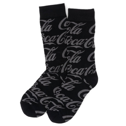 Calcetines de vestir con logo negro de Coca-Cola