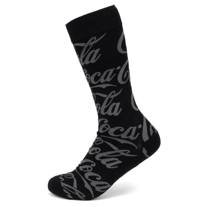 Calcetines de vestir con logo negro de Coca-Cola