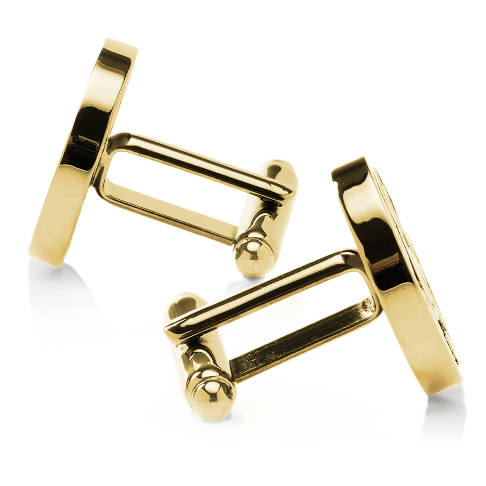 Crypto Bitcoin Debossed Cufflink - My Men's Shop