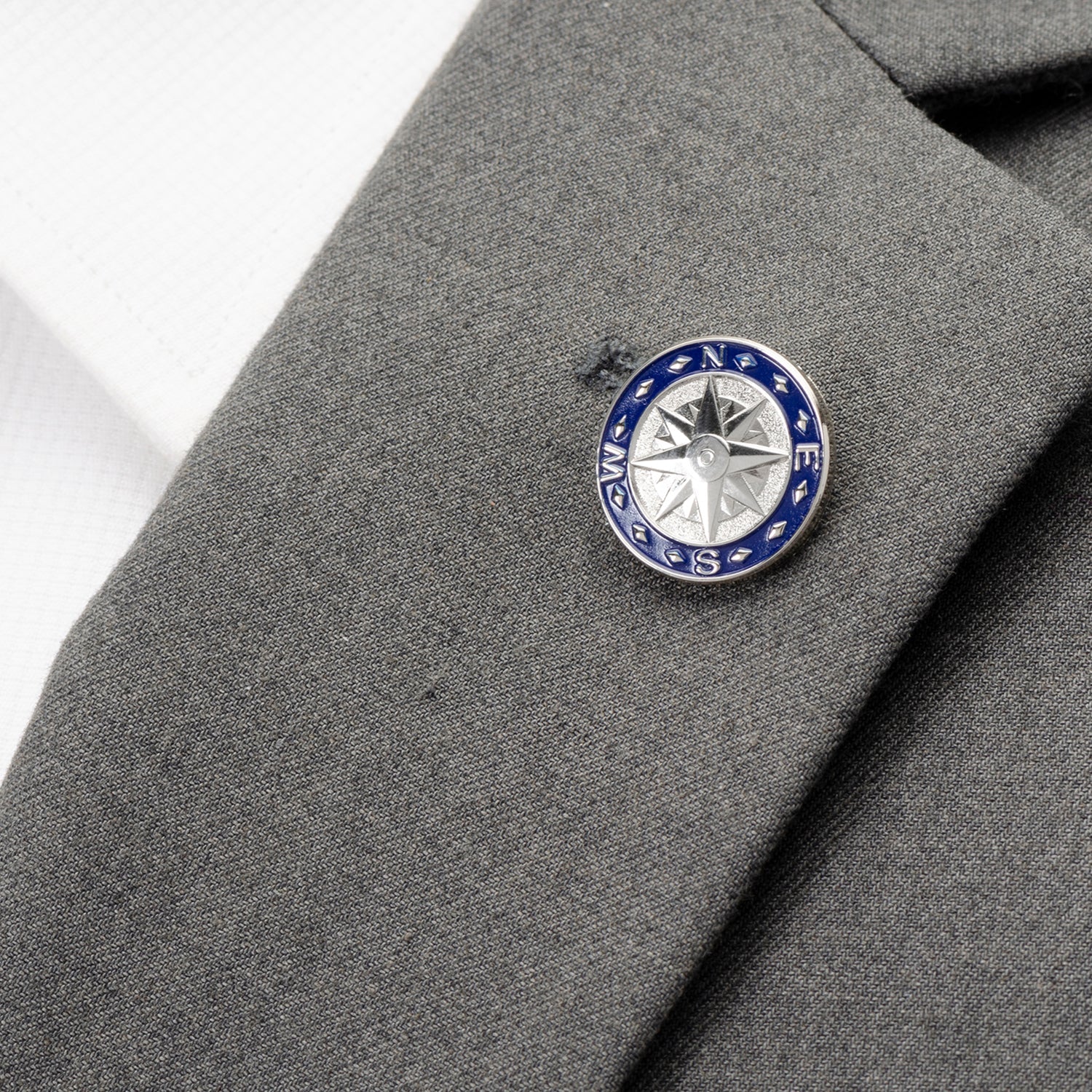 Blue Compass Lapel Pin - My Men's Shop