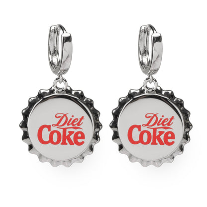 Diet Coke Bottle Cap Dangle Earrings