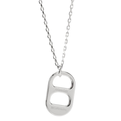 Collar plateado de Diet Coke Tab
