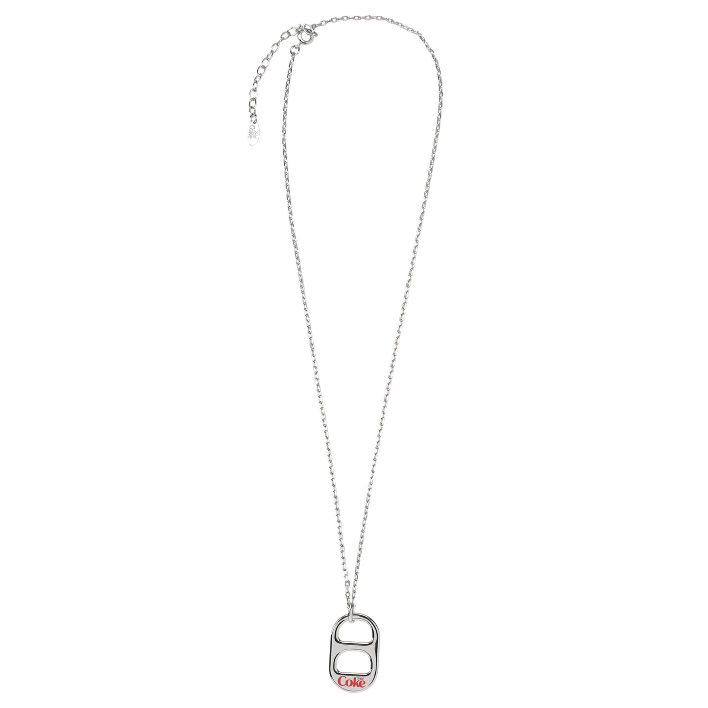 Collar plateado de Diet Coke Tab