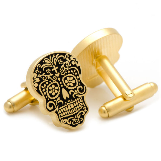 Gemelos dorados del Día de Muertos