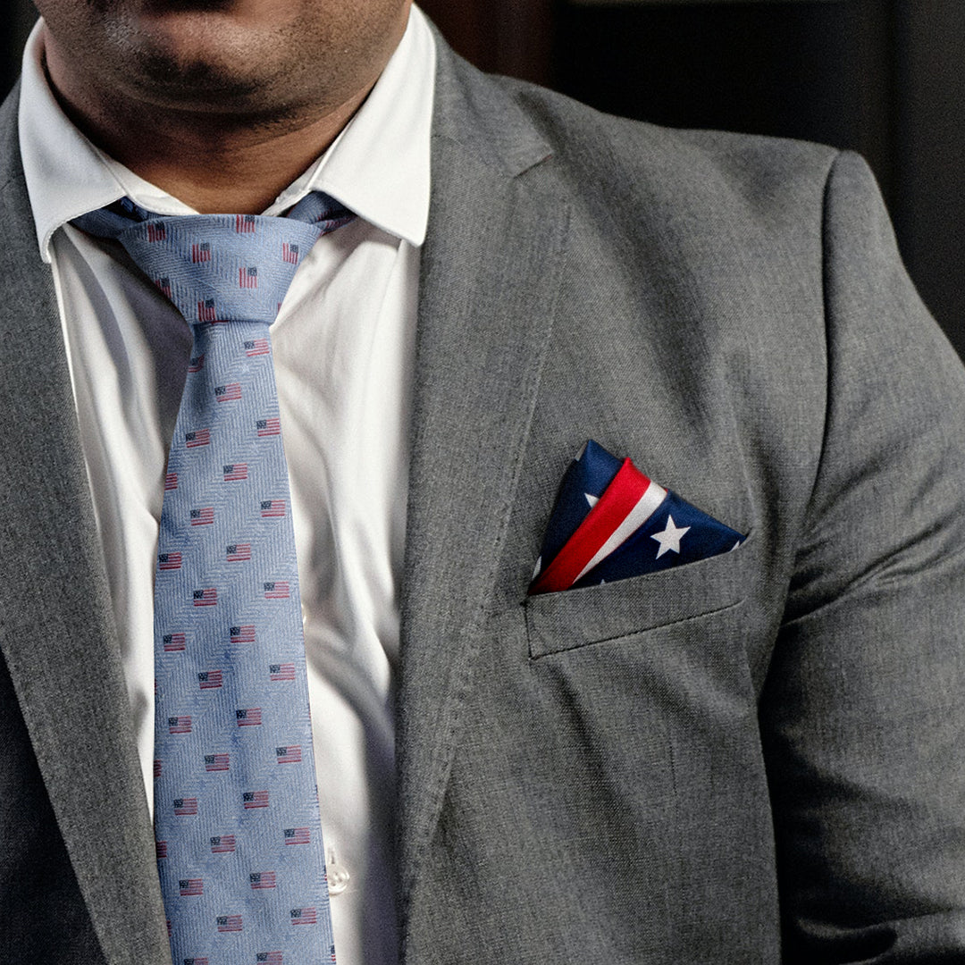 Stars and Stripes Pocket Square - My Men's Shop