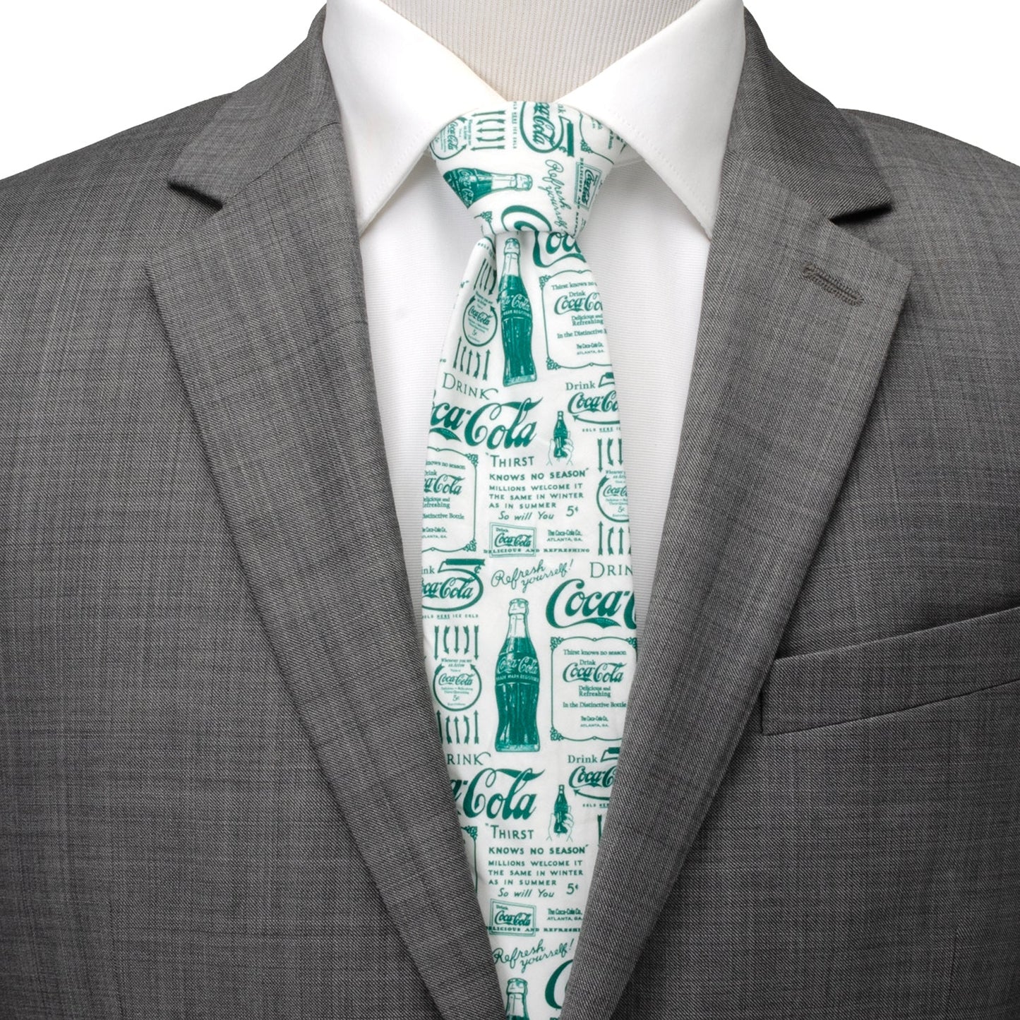 Corbata de hombre Coca-Cola Botella Verde