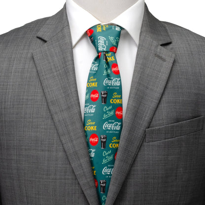 Coca-Cola Green Men's Tie - My Men's Shop