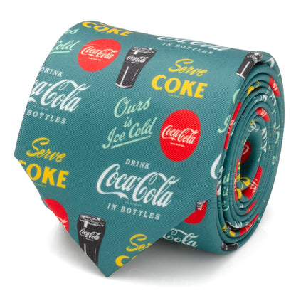 Coca-Cola Green Men's Tie - My Men's Shop