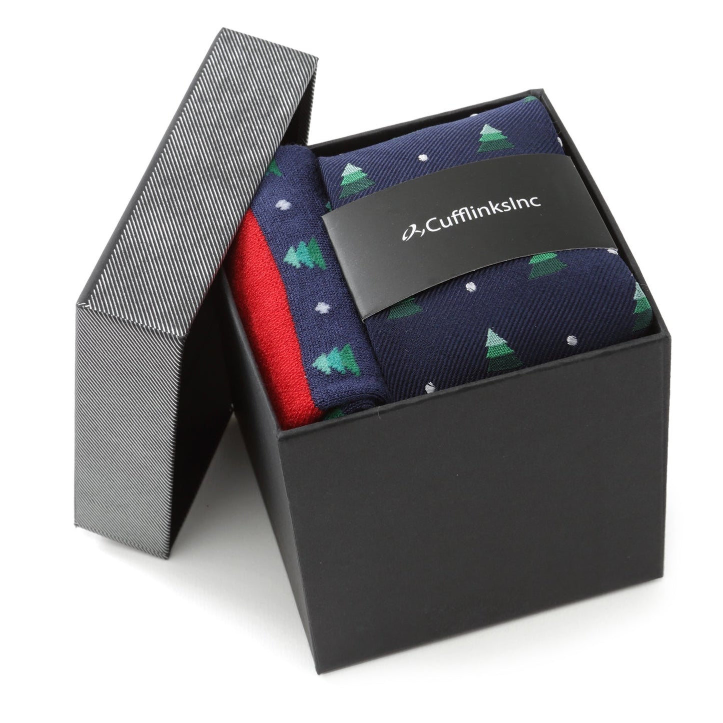 Set de regalo de corbata y calcetines para árbol de Navidad