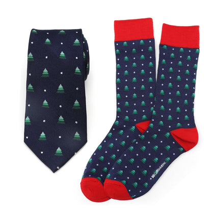 Set de regalo de corbata y calcetines para árbol de Navidad