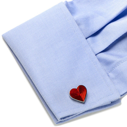Red Heart Cufflinks - My Men's Shop