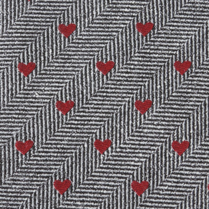 Corbata de hombre con diseño de espiga y corazón