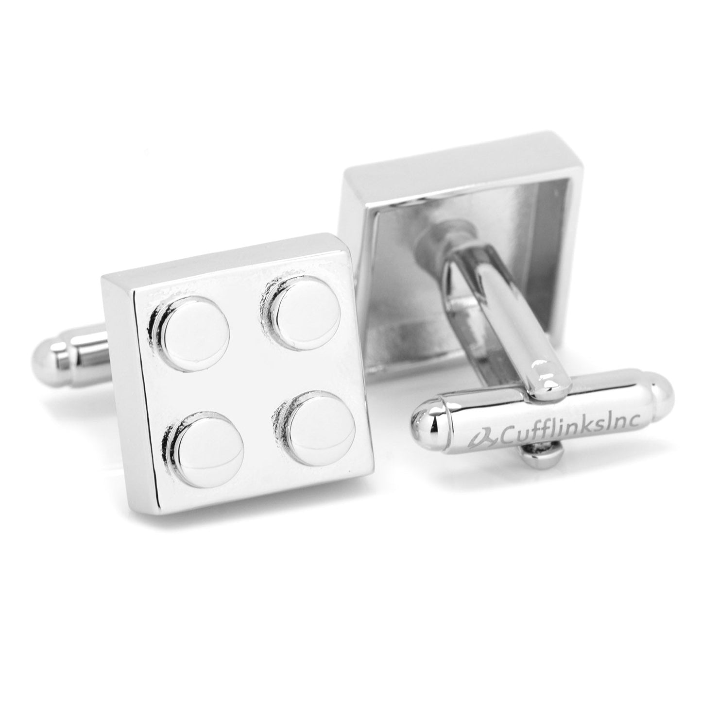 Silver Building Block Cufflinks - My Men's Shop