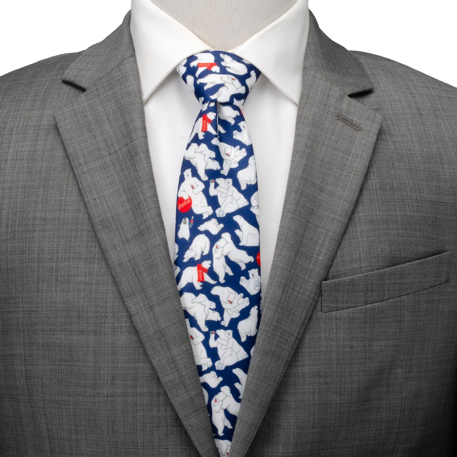 Coca-Cola Polar Bear Navy Blue Men's Tie - My Men's Shop