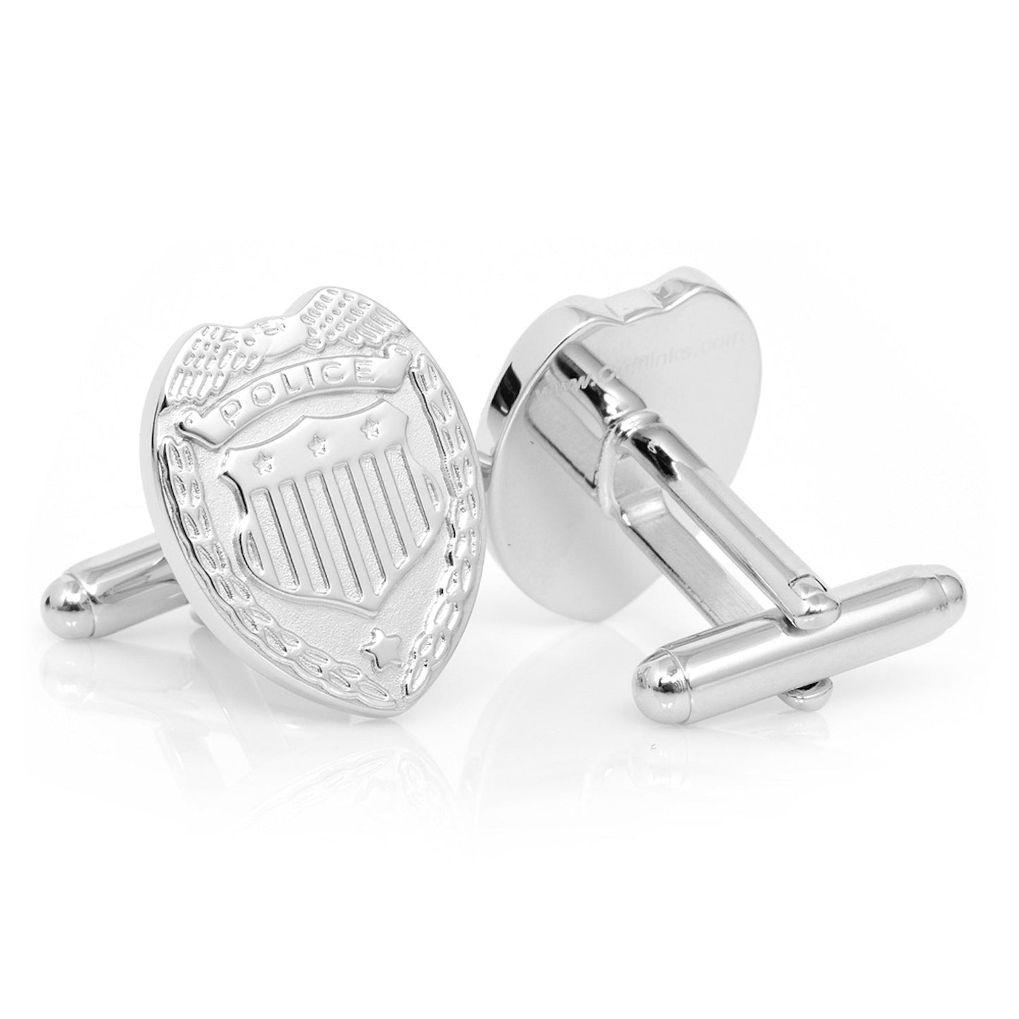 Silver Police Badge Cufflinks - My Men's Shop