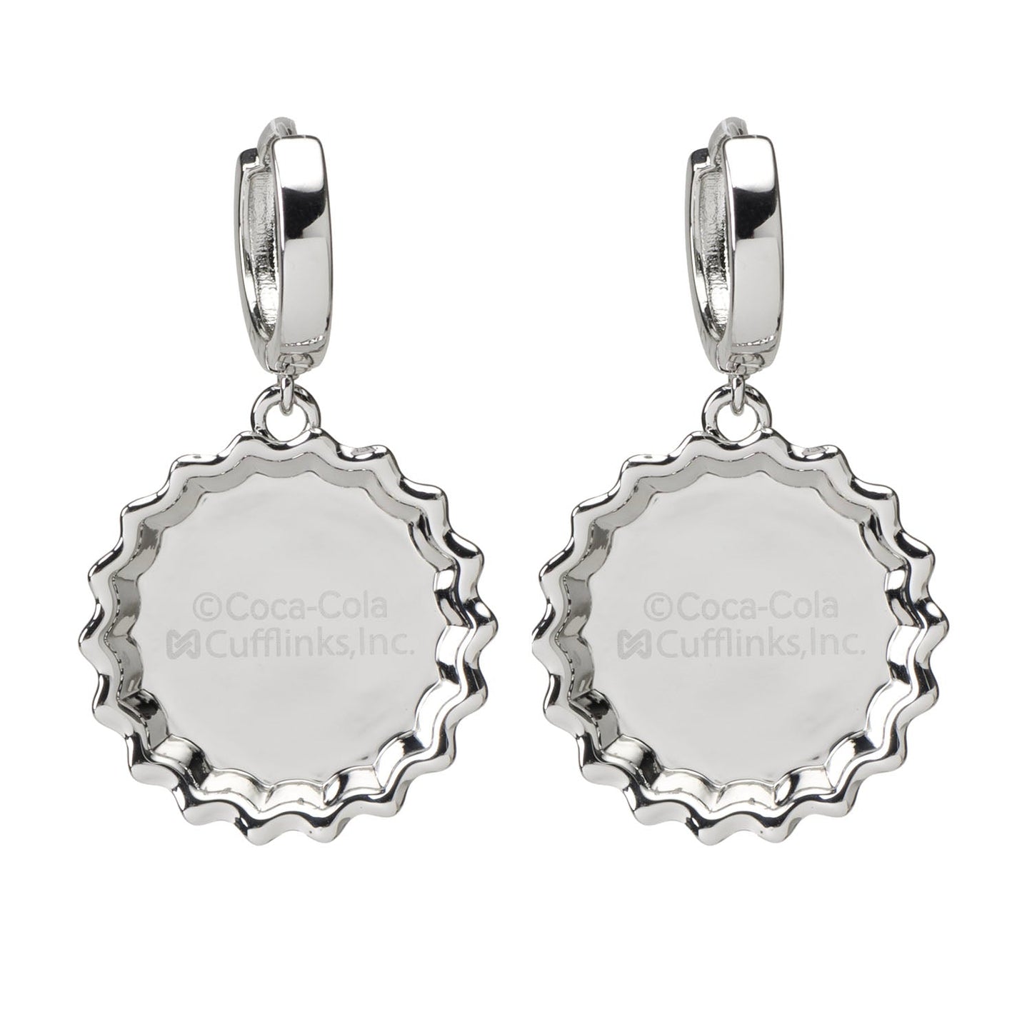Coca-Cola Red Bottle Cap Earrings