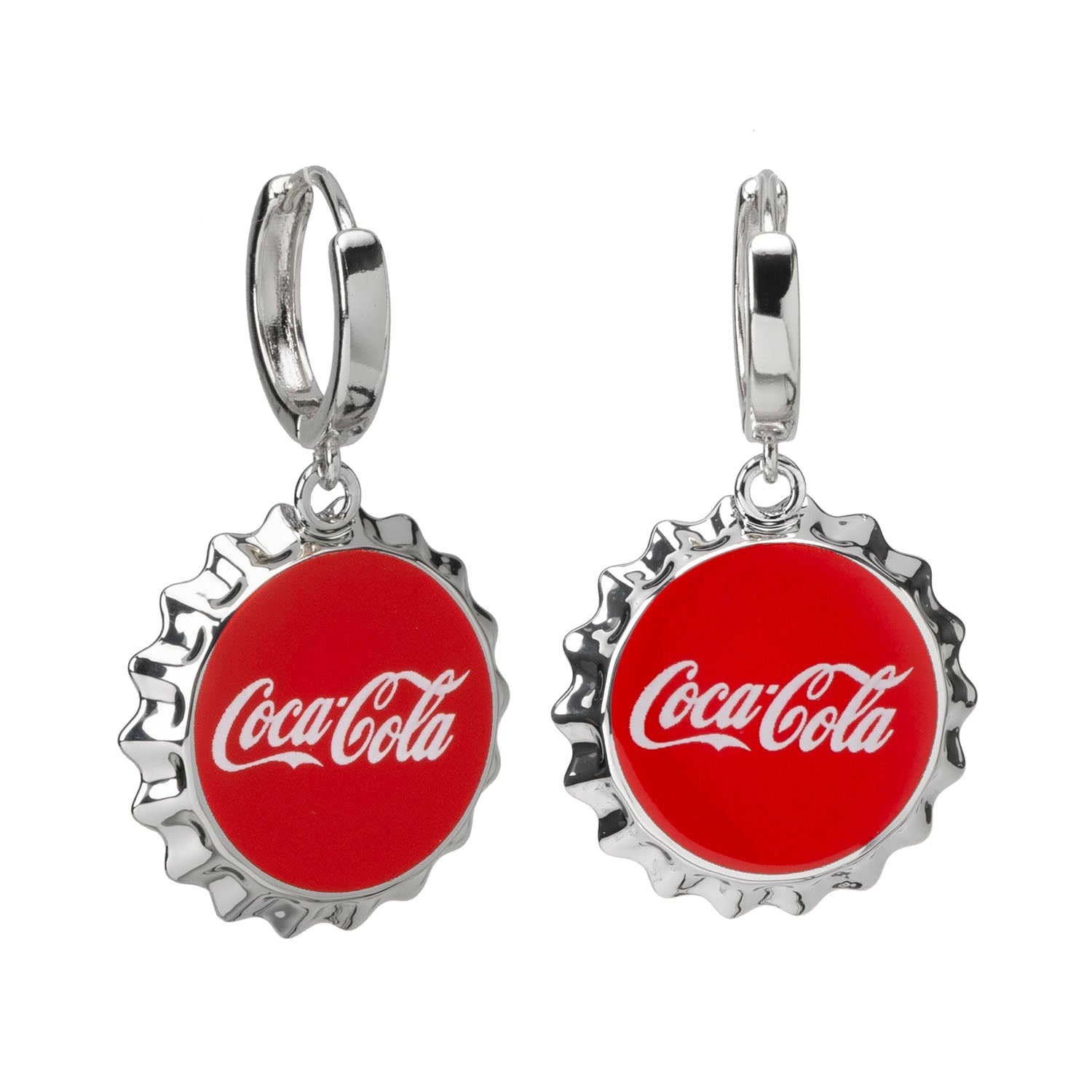 Coca-Cola Red Bottle Cap Earrings - My Men's Shop