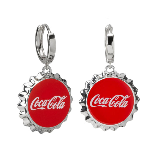 Coca-Cola Red Bottle Cap Earrings - My Men's Shop