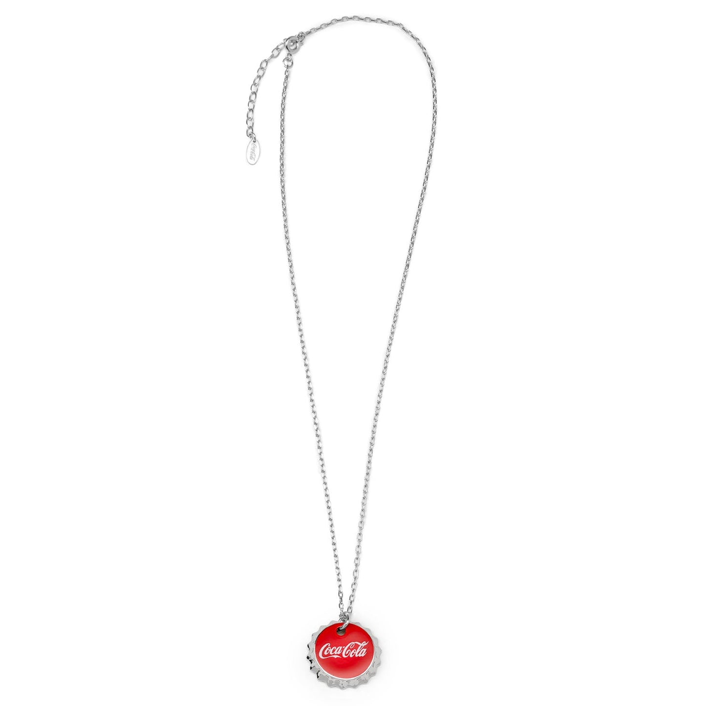 Collar con tapa de botella roja de Coca-Cola