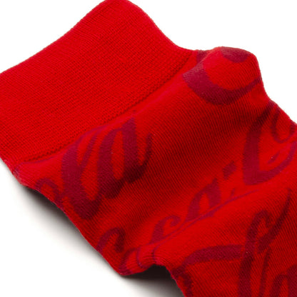 Calcetines con el logotipo rojo de Coca-Cola