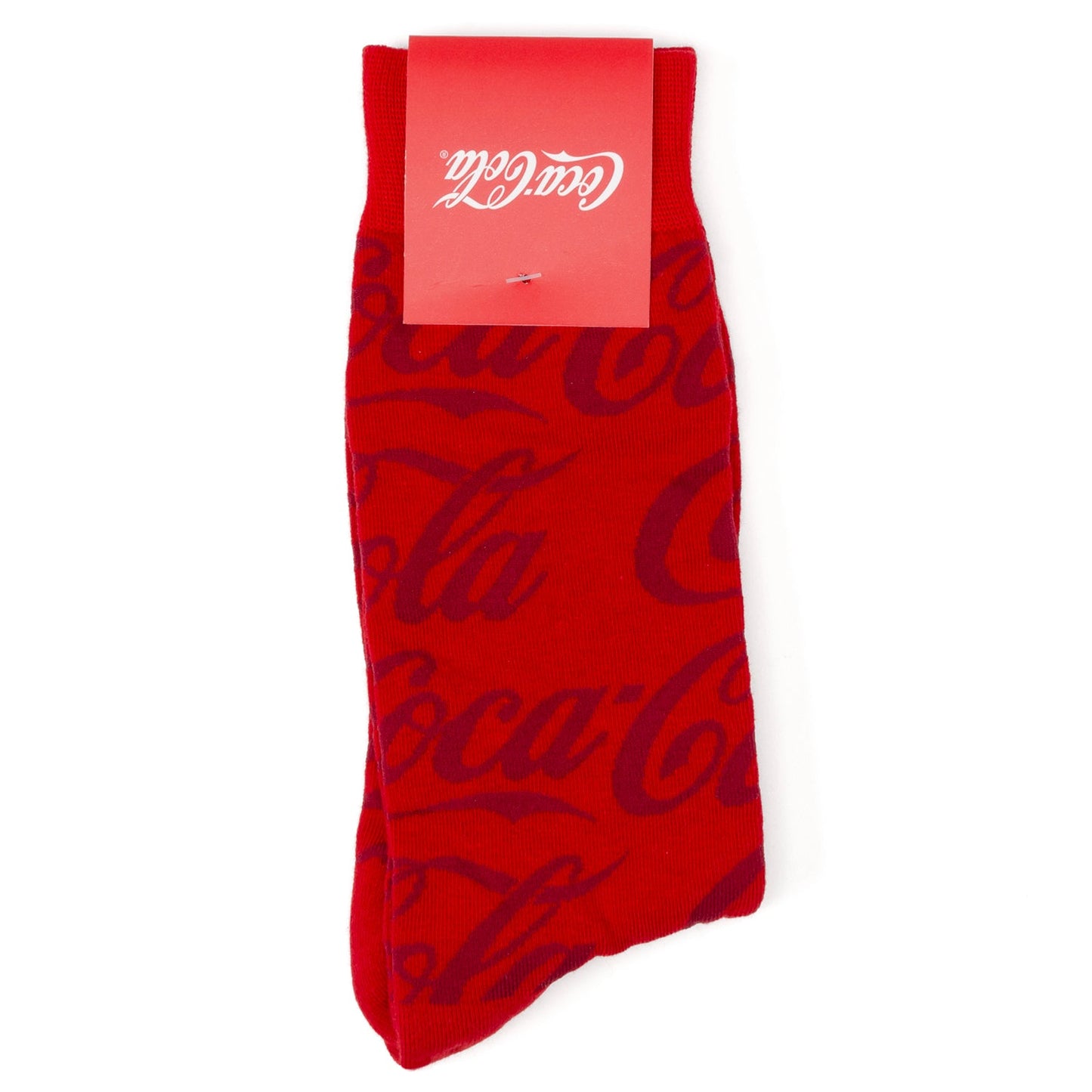 Calcetines con el logotipo rojo de Coca-Cola