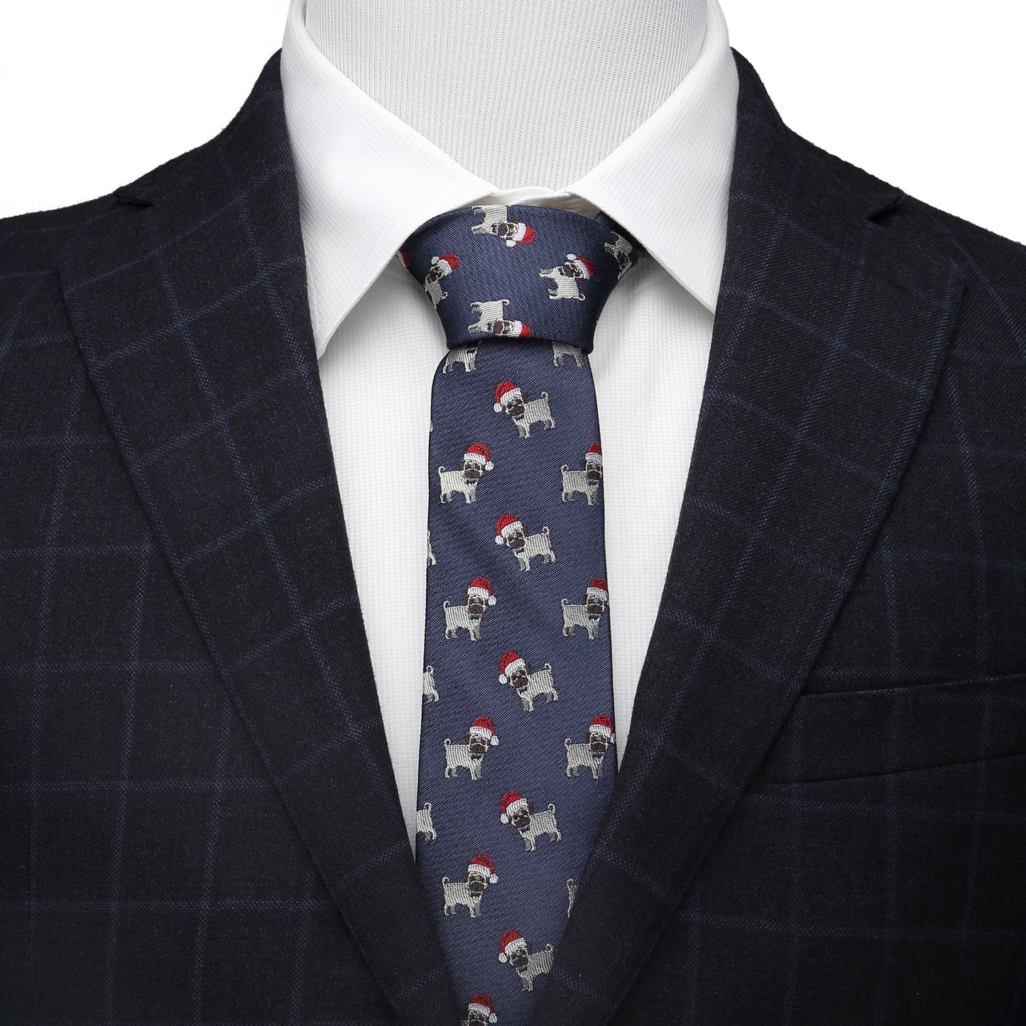 Santa Pug Men's Tie