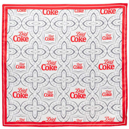 Diet Coke Satin Grey Scarf