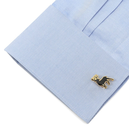 Stag Deer Gold Cufflinks - My Men's Shop