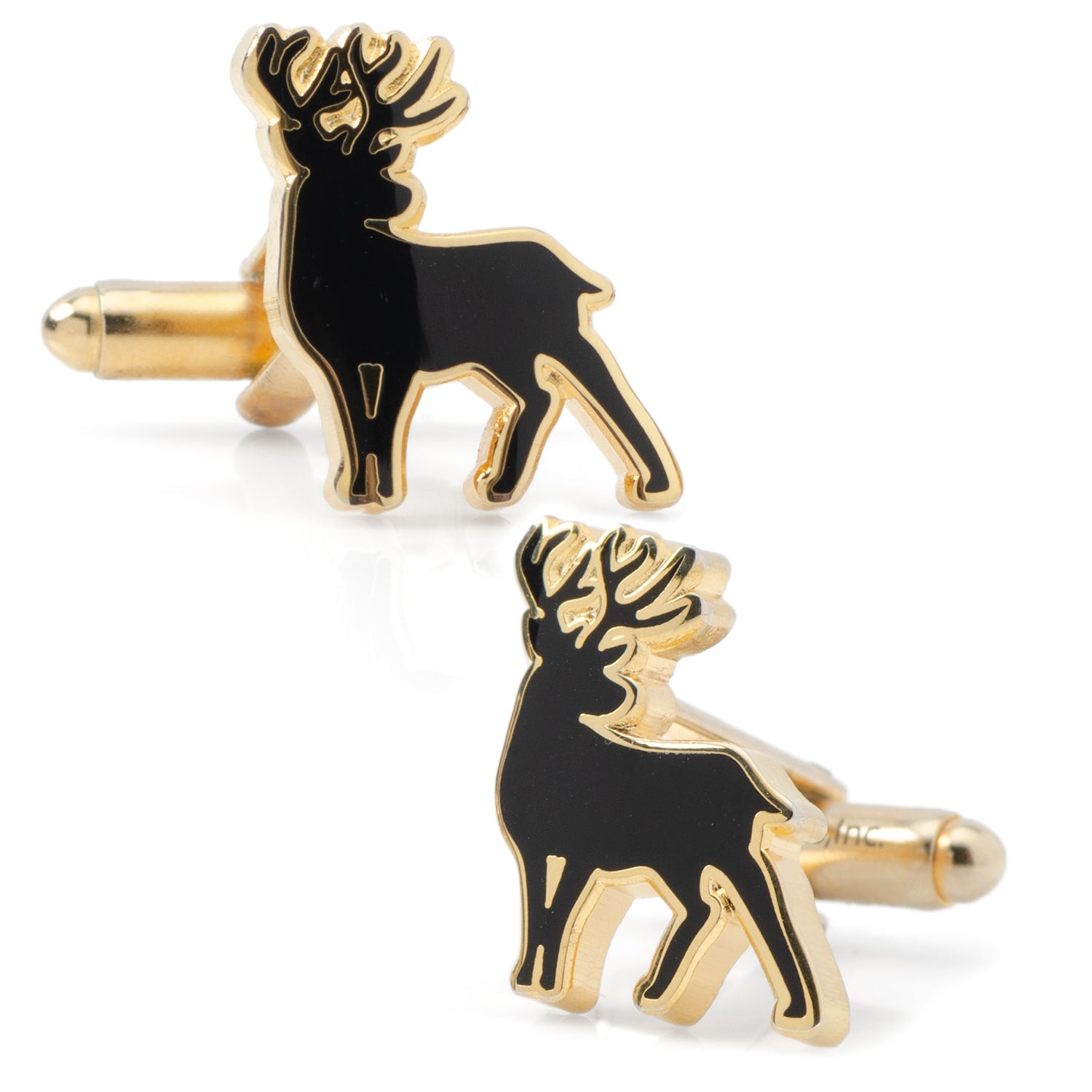 Stag Deer Gold Cufflinks - My Men's Shop
