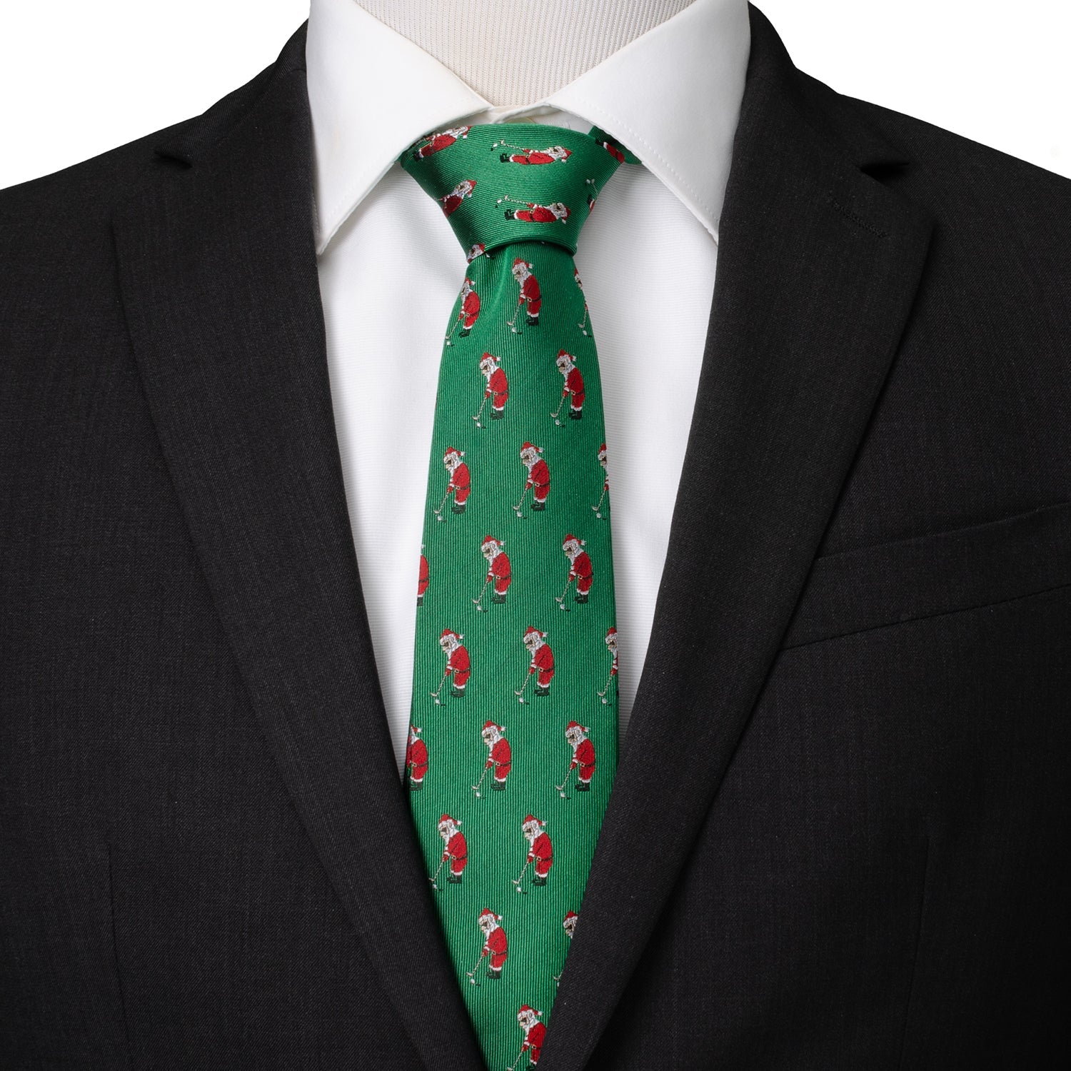 Santa Golf Par-Tee Men's Green Tie - My Men's Shop