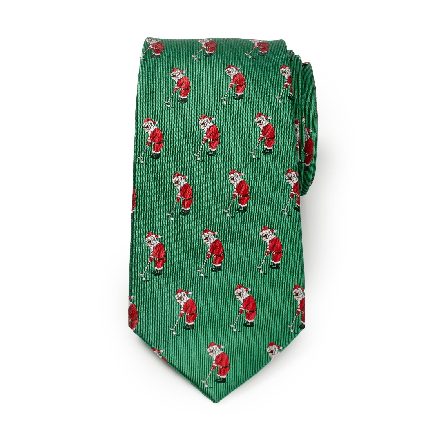 Santa Golf Par-Tee Men's Green Tie - My Men's Shop