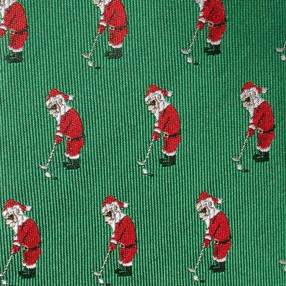 Santa Golf Par-Tee Men's Green Tie - My Men's Shop
